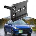 Front License Plate Bracket Compatible with Hyundai Elantra Sport 2017-2021 Hyundai Elantra GT 2017-2021 No Drill Tow Hook License Plate Holder, Car Tag Frame, Bumper Relocator Adapter Kit