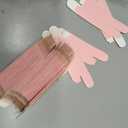 100 Pack 0.78 * 0.78 * 3.34 inch Kraft Paper Lipstick Box Rectangle Lip Balm Kraft Boxes Essence Oil Bottle Packaging Organzier for Makeup Sample Tube Storage DIY Gifts - Pink