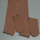 Arkim Fleece Lined Tights S/ M/ L Crotch 1 Seam Line True Translucent Thermal Tights Winter Leggings Pantyhose Sheer Tights(Natural-Fleece, S)