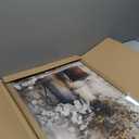 Krtoni Framed Farmhouse Vintage Canvas Wall Art, Country Floral Daisy Picture Wall Decor, White Jasmine Flowers and Rust Kettle Poster Print for Living Room Bedroom Bathroom Rustic Decor 24''L x 16''W