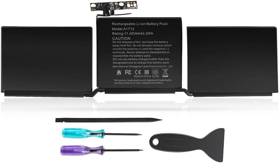 A1708 A1713 Laptop Battery Replacement for MacBook Pro 13 Inch A1708 (Late 2016, Mid 2017, Mid 2019, 2020), EMC 2978 3164, A2171 Battery for MacBook Pro 13 Inch A2159 (2019) A2289 (2020) A2338 (2020)