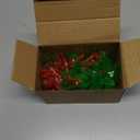 Jutom 100 Pcs Ceramic Christmas Tree Replacement Lights Plastic Vintage Green and Red Holly Ceramic Christmas Tree Lights for Halloween Christmas Ornament