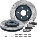 Front Rotors Compatible with Camry [2007-2017] Brake Rotor Kit