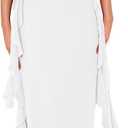 PrettyGarden Women's 2026 Summer Wedding Guest Dress Sleeveless Ruffle Formal Cocktail Party Maxi Bodycon Dresses, Small