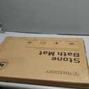 Stone Bath Mat, Diatomite Fast Drying Non Slip Stone Shower Mat, Super Absorbent for Bathroom & Kitchen, Multi-Use as Pet Mat, Easy to Clean 16"x24", Gray (Style 02-gray)