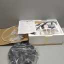 Dimmable Floor Lamp, Arc Floor Lamp with Dimmer, Black Standing Lamp with Adjustable Hanging Shade, Over Couch Tall Reading Light, Modern Pole Lamp for Living Room Bedroom, 9W LED Bulb Included