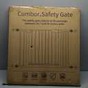 Cumbor 29.7-46" Baby Gate for Stairs, Toddler Safety Essentials for The House, Auto Close Dog Gate for Doorways, Mom's Choice Awards Winner-Easy Install Pressure Mounted Pet Gates for Dogs, White