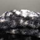 FlyDOIT Large Area Rugs for Living Room, 5x8 Feet Tie-Dyed Black and White Shaggy Rug Fluffy Throw Carpets, Ultra Soft Plush Modern Indoor Fuzzy Rug for Bedroom Girls Kids Nursery Room Dorm Home Decor