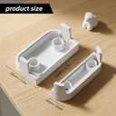 Alarm Contact Sensor Riser for Ring 2nd Gen 10mm Height Extension Kit for Uneven Doors & Windows | Crown Molding & Trim Installation No-Tools Mounting Snap-On Design (Sensor & Magnet Not Included) (2)