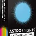 Astrobrights Mega Collection, Colored Paper, "Brilliant" 5-Color Assortment, 625 Sheets, 24 lb/89 gsm, 8.5" x 11 - MORE SHEETS! (91684)