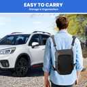 Autorder Car Trunk Organizer Backpack for 2019 2020 2021 2022 2023 2024 Subaru Forester Accessories, 1Pcs (Black Driver Side)