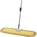 24 Inch Yellow Commercial Dust Mop & Floor Sweeper with Extendable Handle Mop for Hardwood, Tile, and Concrete Floor Cleaning