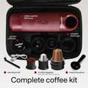 Portable Espresso Machine  Automatic Mini Espresso Maker & Travel 5 Cup Coffee Maker for Camping  Small Expresso Coffee Machine for Grounds & Pods  Cafetera Espresso, Cafeteras Elctricas Modernas (Red)