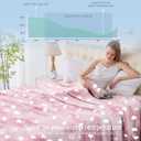 Cooling Blanket Queen Size (90"x90"), Double Sided Ice Cold Blanket for Hot Sleepers, Transfer Heat to Keep Cool, Soft Lightweight for Night Sweats, Bed & Couch, Ocean Design