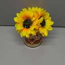 Sunflowers Flower Lamp,Rechargeable Cordless Touch Table Lamp,3-Colour Infinitely Dimming Small Night Light,Festival Restaurant Bedroom Bar Coffee Shop Birthday Gifts for Women Mom