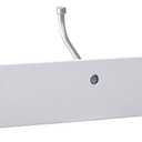 Amazon Basics Rectangular Farmhouse Wall-Mounted Coat Rack for Entryway and Bedroom, Storage Organizer, 5 Hooks, White