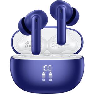 Ai Translation Earbuds Real Time with Audio and Video Calls,3-in-1 Buletooth 5.4 Translator Earbuds with 164 Languages/6 Translation Modes/No Subscription Required,42H Translatior Headphones,Dark Blue