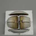 Bosmarlin Ceramic Cappuccino Cup and Saucer Set of 2, 10 Oz, Dishwasher and Microwave Safe, Coffee Cups for Latte, Espresso, Tea, Reavtive Glaze (Brown)