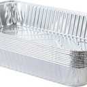 Waytiffer Aluminum Deep Foil Pans Full Size, Large Disposable Roasting & Baking Pan, 21"x13" (10 Pack) Extra Heavy Duty Chafing Trays for Hotels, Restaurants, Heating, Buffets & Bakeware