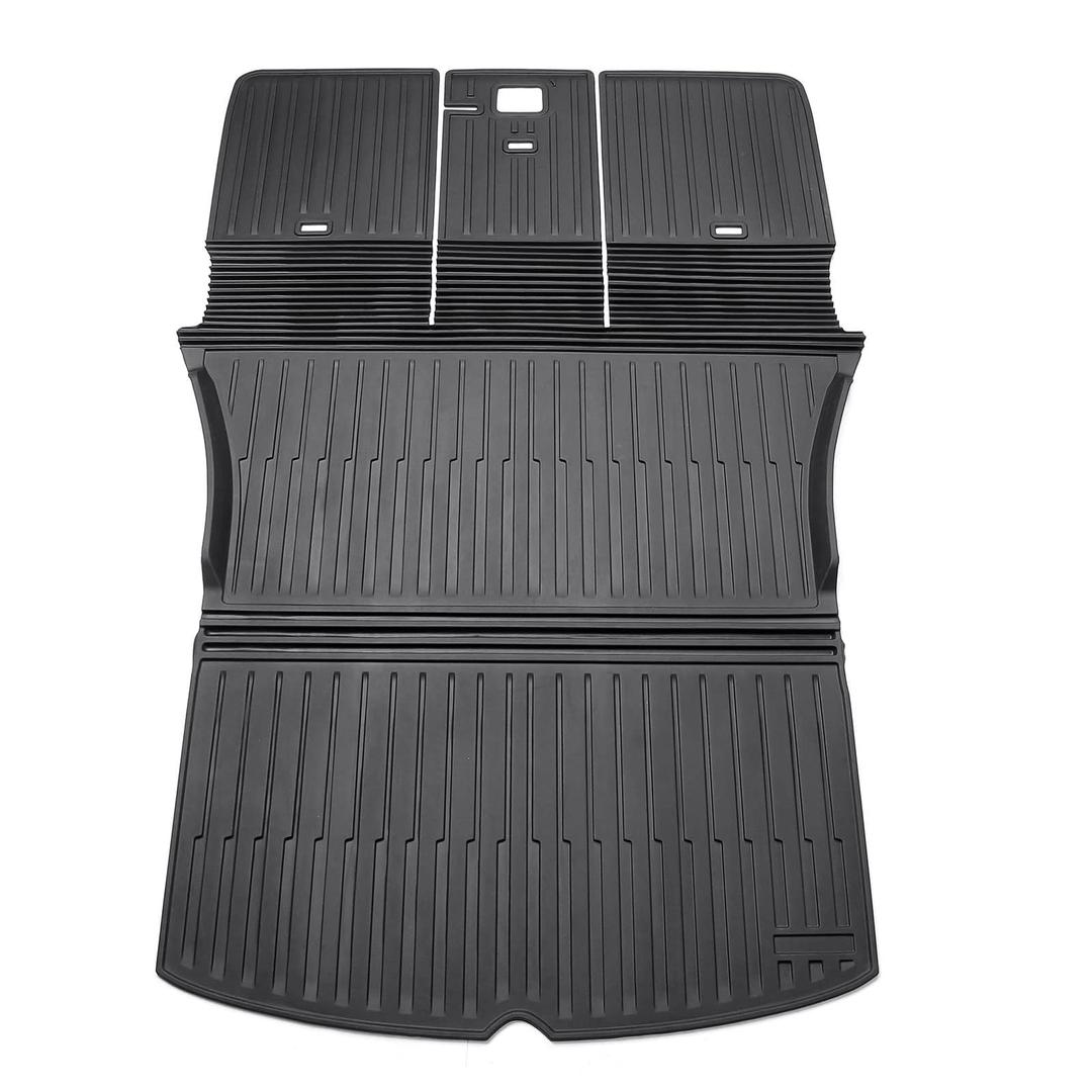 Cargo Liner Fits for Tesla Model Y 2020-2024 2025 5-Seat (Not for 7 Seat) All Weather Back Seat Cover Trunk Cargo Mat for Model Y Accessories (with Backrest Mat)