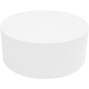 Round Mannequin Display Pedestal Stand, Bridal Shop Cylinder Plinth Raiser Table, Party Event Decor Platform Base Stand for Model Jewelry Display Home Boutiques (White, 19.7*7.9in)
