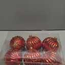 Supernal 6pcs Red Christmas Balls - 4.7" Shatterproof Large Tree Ornaments for New Year Wedding Party Holiday Indoor Outdoor Decorations