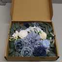 Wedding Arch Flowers Set of 2, Artificial Flowers for Decoration for Wedding Ceremony Backdrop, Wedding Floral Arrangement for Arch, Wedding Welcome Signs, Reception Decor (Dusty Blue)