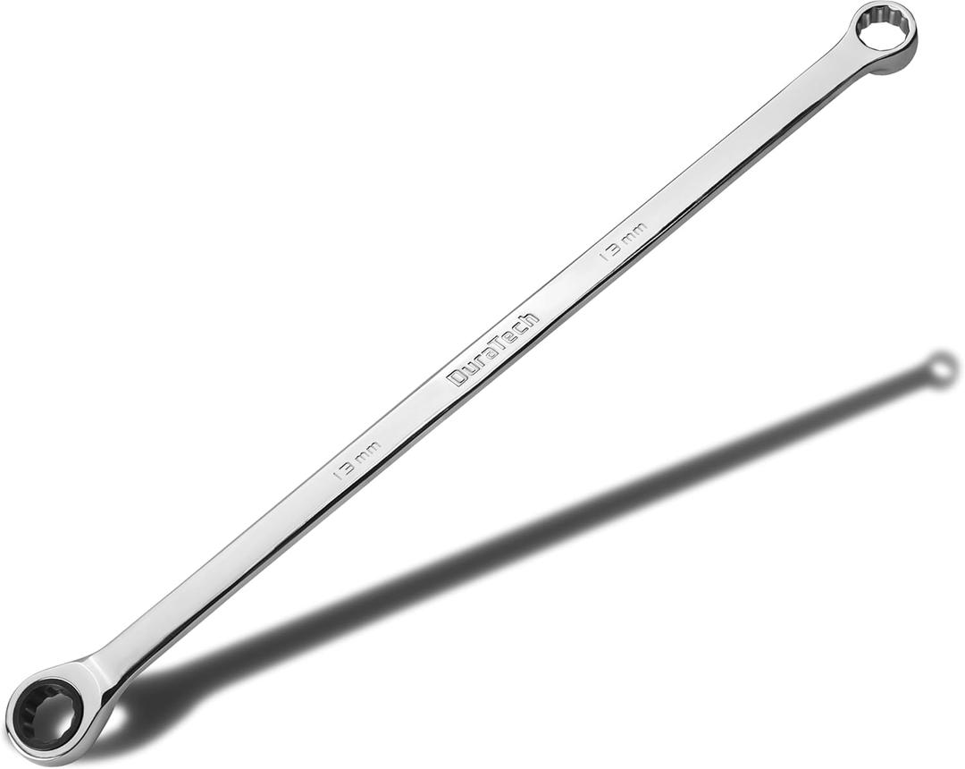 DURATECH 13mm Extra Long Ratcheting Wrench, Metric, CR-V Steel