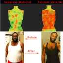 MOLLDAN Mens Polymer Sauna Vest Sweat Slimming Tank Top with Zipper