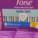 Poise Ultra Thin Incontinence Pads & Postpartum Pads for Bladder Leaks, 4 Drop Moderate Absorbency, Regular Length, 192 Count (4 Packs of 48)