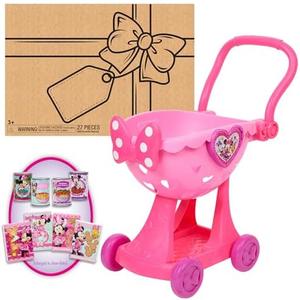 Minnie's Happy Helpers Bowtique Shopping Cart, Officially Licensed Kids Toys for Ages 3 Up by Just Play