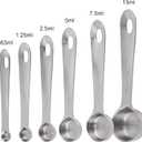 Measuring Cups and Spoons Set 16, 18/8 Stainless Steel Measuring Cups and Spoons for Dry&Liquid, 7 Metric&US Measing Cups &6 Measuring Spoons &Measure Equivalents for Kitchen&Baking