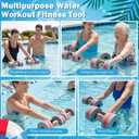 Soulchen Pool Exercise Equipment Water Dumbbells Pool Resistance Aerobic Weights EVA Foam Dumbbell with Handle Strip for Aqua Therapy Water Aerobics Weight Loss Fitness