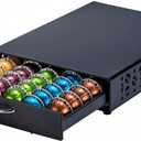 for Nespresso Pods Holder Vertuo Pod Holder for Vertuoline Capsules 50 pods (Black2)