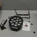 Rechargeable Par Lights Uplights RGBWA+UV 6-in-1 LED Battery Powered Stage Lights, HOLDLAMP DJ Lights Sound Activated with Remote & DMX Control for Festival Party Event Wedding Bar Church