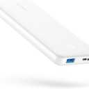 Anker Power Bank(PowerCore 10K), Compact Travel-Ready 10,000mAh Battery Pack with PowerIQ Charging Technology, 5V/3A High-Speed Charging for iPhone, iPad,and More (1, White)