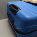 Amazon Basics 30" Hardside Large Checked Luggage, Expandable For Up to 15% More Space, With Scratch-Resistant Surface, Four Multi-directional Wheels, Telescoping Handle, Light Blue