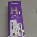 Umisleep Extra Large Microfiber Hair Towel for Women Long, Curly, Thick Hair, Super Soft Anti Frizz Quick Dry Hair Towel Wrap, Ultra Absorbent Hair Turban with Elastic Band Grey