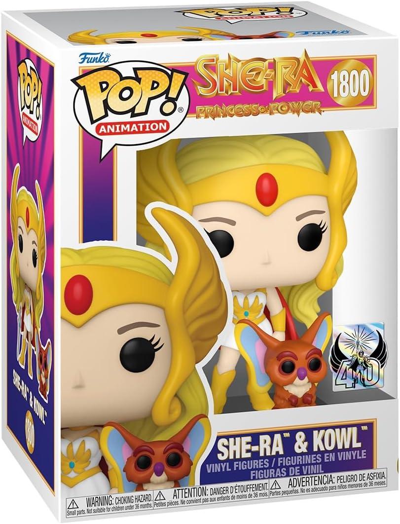 Funko Pop&Buddy: She-Ra - She-Ra with Kowl - Masters of The Universe - Collectable Vinyl Figure - Gift Idea - Official Merchandise - Toys for Kids & Adults - Superheroes Fans