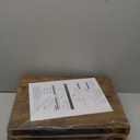 TEAMIX Monitor Riser - 2 Pack, Rustic Brown Wood Adjustable Stand for 2 Monitors/Laptop/PC