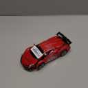 Lambo Toy Car Sian FKP3 Die-Cast Car Model with Lights and Sound Pull Back Toy Car for Boys Age 3 4 5 6 + Year Old (Red)