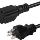 6Feet/1.83M Nema 5-20P Power Extension Cord, (UL CUL Listed) Heavy Duty 12AWG Nema 5-20P to 5-20R Extension Power Cable,20Amp T Blade Male to Female Cable