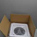 11" x 11" RV Roof Vent Fan With 12V Manual Riser Reversible Manual Lift with Black Lid