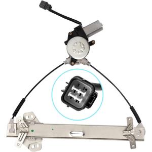 TUCAREST 741-305 Front Right Power Window Lift Regulator with Motor Assembly (Passenger Side;Coupe 2-Door Only) Compatible with 2003 2004 2005 2006 2007 Ho-nda Accord [# 72210SDNA01]