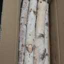 6 Pack Birch Logs Decorative Natural Birch Log for Decoration,Crafts,DIY,White Birch Logs for Fireplace Decor Firewood(Logs:1.4"-2.6" Dia. x 16.5" Length) (6 Pcs(1.4-2.6Inch))