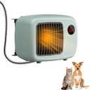 600W Dog House Heater,Anti-Bite Cord Heated Dog House,Wall-Mounted Dog Heater,Keep Your Pet Warm and Happy UL Tested for Safety (green)