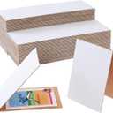 Stockroom Plus 75 Pack Corrugated Cardboard Sleeves for Sports Cards, Trading Card Shipping Supplies, Flat Vending 3 x 4.5