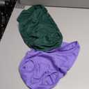 2 Pack Solid Color Dog Shirts - Lightweight, Quick Dry, Breathable Pet T-Shirts for Small to Large Dogs - Stretchy, Durable, Ideal for All Seasons and Holidays. Green Purple L