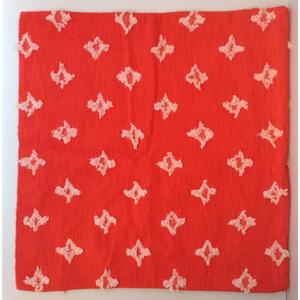 Mid-Century Modern Style Set Of Orange And White Pillow Covers 17x17