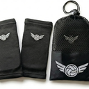 Volleyball Elbow Pads with Breathable Mesh Carry Bag – Impact Absorbing Compression Sleeves for Youth & Teen Girls – Protective Arm Guards for Digging & Diving